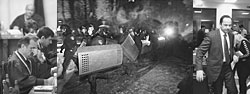 Пока Верховный суд Украины (слева) решал спор власти и оппозиции, глава предвыборного штаба Виктора Януковича Сергей Тигипко (справа) решил уйти в отставку