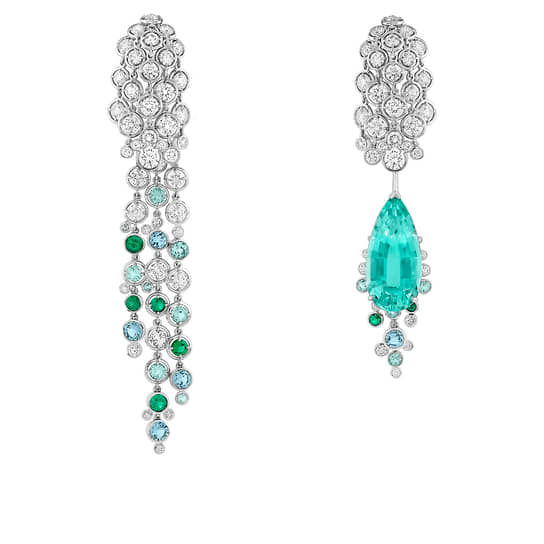 Boreales, белое золото, турмалины, изумруды, аквамарины, бриллианты, Van Cleef & Arpels 