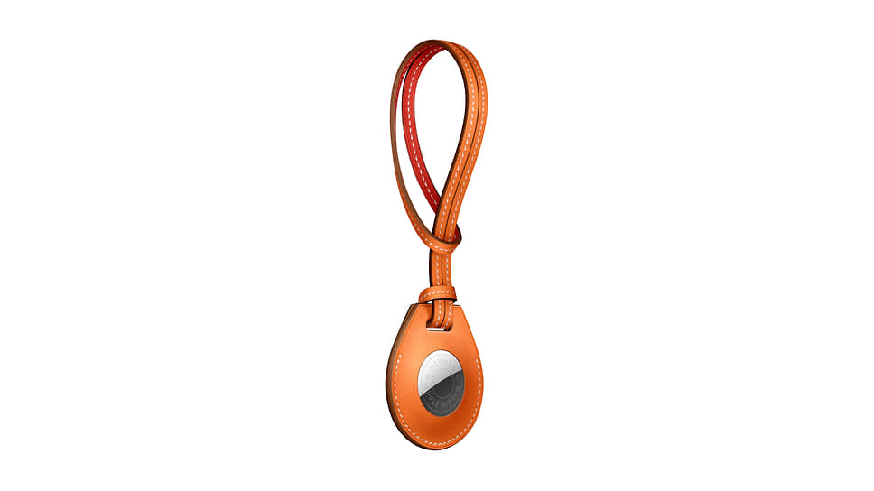 Подвеска на сумку Apple AirTag Hermes из телячьей кожи
