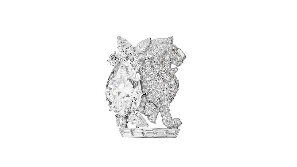 Кольцо Lion Secret, Chanel Fine Jewelry, белое золото, бриллианты 