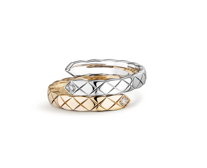 Кольцо Coco Crush от бренда Chanel Fine Jewelry. Белое и розовое золото, бриллианты  