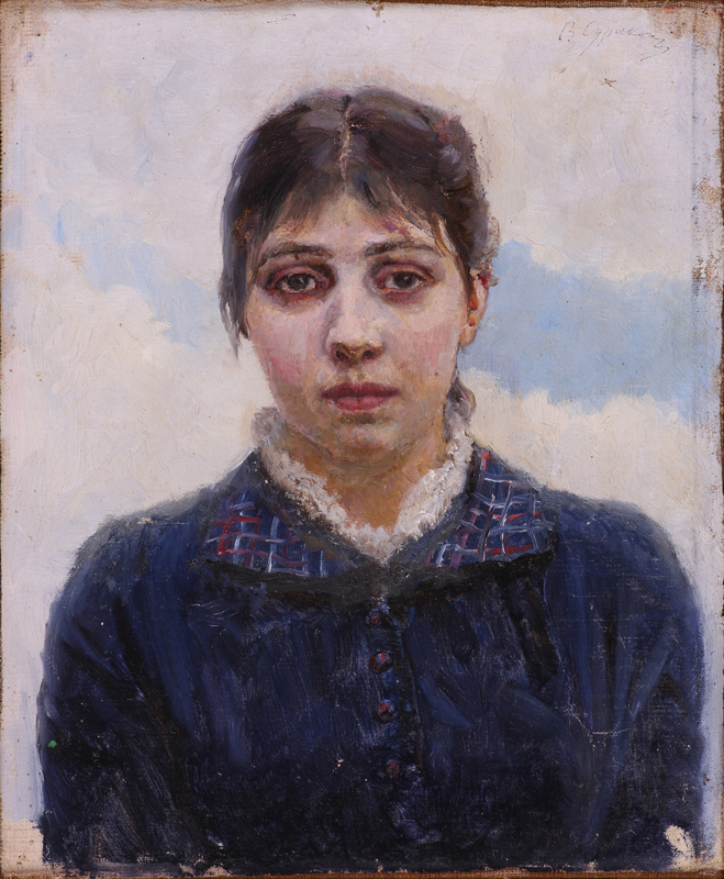  Портрет Елизаветы Августовны Суриковой (Шарэ) — жены художника (1880-е гг.).  