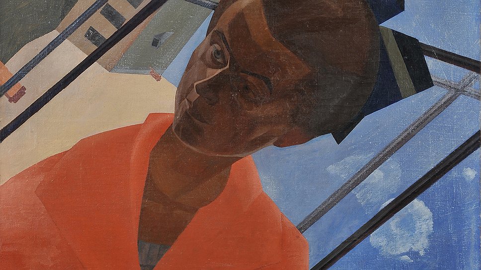 "Портрет с архитектурным пейзажем", 1922 год