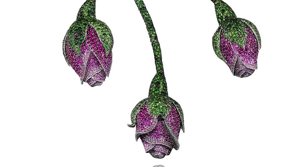Эскиз колье и колье Chopard Red Carpet Collection, 2009 год