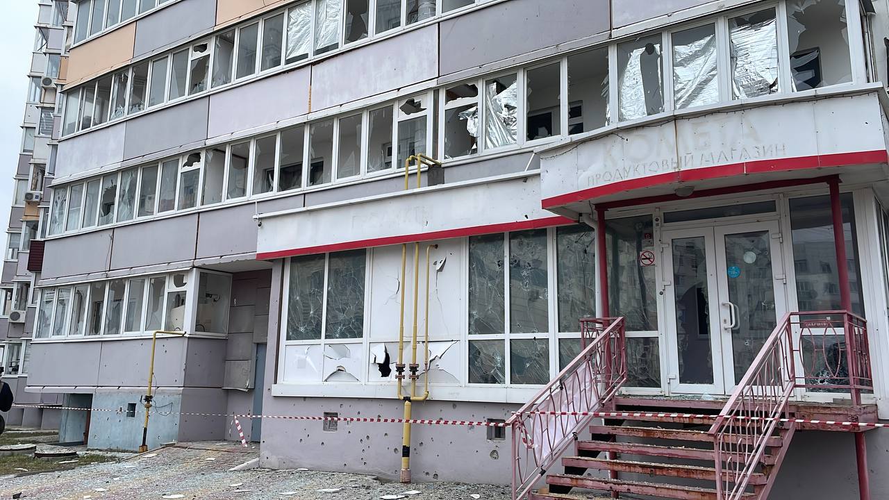 Последствия обстрела Белгородской области утром 22 марта