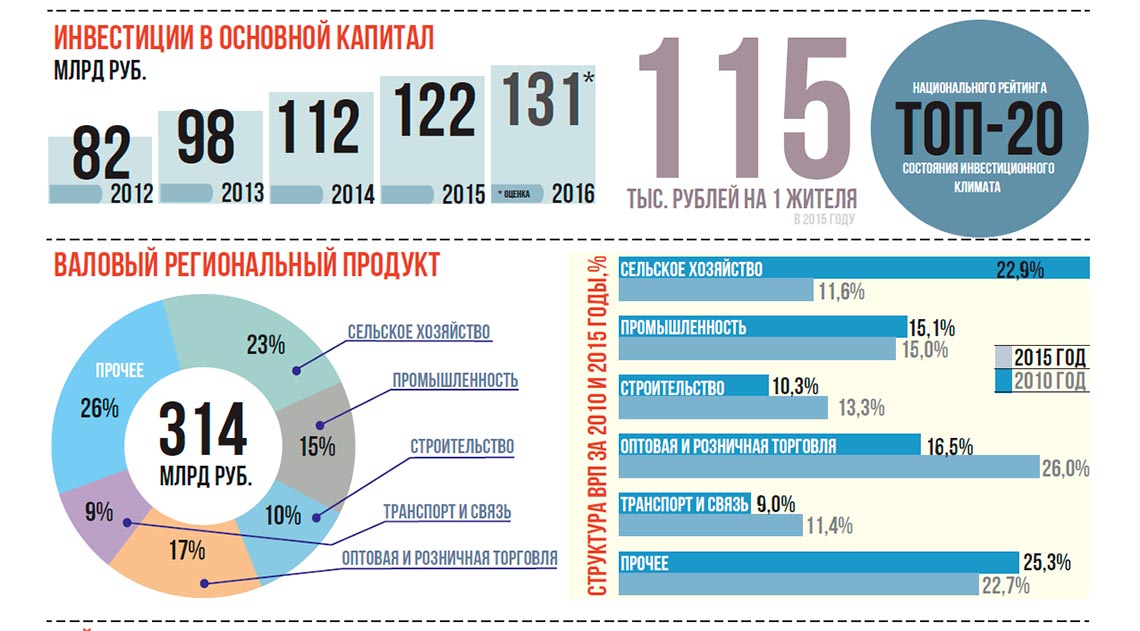Тамбовская область. 2016. Инфографика