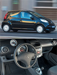 Peugeot 107 предлагает погонять на самом маленьком своем авто. Но, на наш взгляд, он не приспособлен для городских гонок 