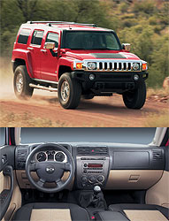 Hummer третьего поколения окончательно сдулся до размеров обычного внедорожника. Его уже не боятся встречные машины 
