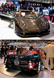 СамаЯ впечатляющая деталь Pagani Zonda F Roadster - четыре выхлопных сопла. На дороге больше никто ничего заметить не успеет