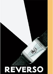 Реклама первых часов Reverso, 1931 год