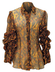 Блузка из шифона, Jean Paul Gaultier (57 683 руб.)