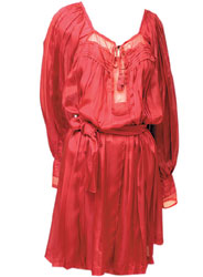 Платье-туника из смеси хлопка и шелка, Alberta Ferretti (48 433 руб.)