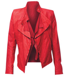 Жакет из кожи, Ann Demeulemeester (Podium, с учетом скидки 30% — 67 760 руб.)