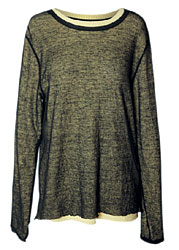 Фуфайка из смеси хлопка и льна, Yohji Yamamoto (James, с учетом скидки 50% — 12 950 руб.)