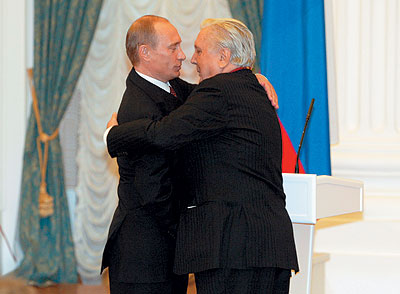 Владимир Путин и Илья Глазунов