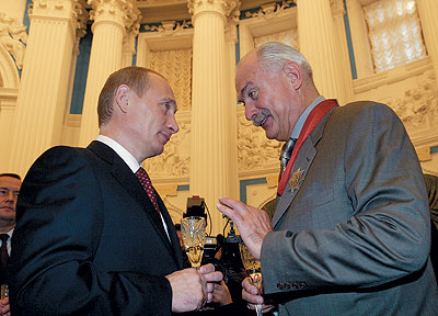 Владимир Путин и Никита Михалков