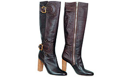Сапоги из кожи, Chloe  ("Крокус Сити Молл", 32 075 руб.) 
