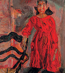 Хаим Сутин, "Женщина, опирающаяся на кресло", 1919 год, Sotheby`s, $2,7Р3,5 млн
