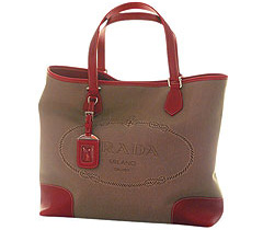 Сумка из кожи и текстиля,  Prada (Prada, Luxury Village, c учетом скидки 30% – 22 370 руб.) 