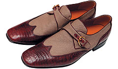 Туфли из кожи и текстиля, Gucci (Gucci, Luxury Village, с учетом скидки 50% – 33 400 руб.)
