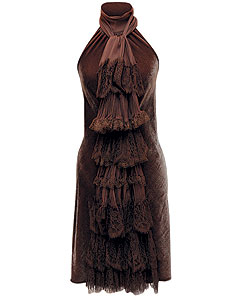 Платье из шелка и вискозы, Jean Paul Gaultier (Jean Paul Gaultier, 133 533 руб.)
