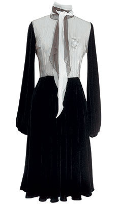 Платье из бархата и шелка, Jean Paul Gaultier (Jean Paul Gaultier, 78 995 руб.) 