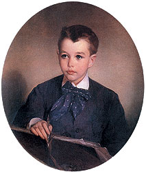 "Портрет графа Павла Шереметева в детстве", I половина 1880-х годов. Музей-усадьба "Останкино"