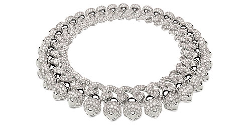 Колье Bvlgari , белое золото, бриллианты