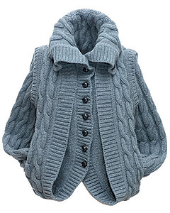 Кардиган из шерстяного трикотажа, Alexander McQueen (ЦУМ, 39 750 руб.)