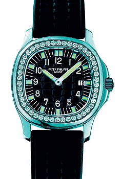 Patek Philippe (белое золото, бриллианты, каучук)