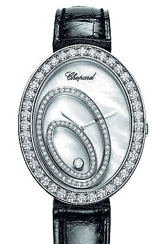 Chopard (белое золото, бриллианты, перламутр, кожа)