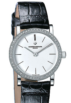 Vacheron Constantin (белое золото, белые бриллианты, кожа)