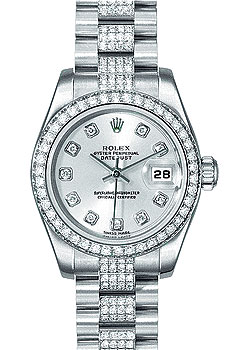 Rolex (белое золото, бриллианты)