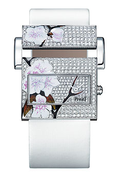 Piaget (желтое золото, бриллианты, эмаль, атлас)