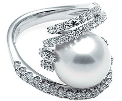 Mikimoto (белое золото, бриллианты, жемчуг)