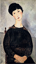 «Сидящая молодая женщина», 1918 год. Музей Пикассо, Париж