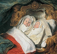 Саломон де Брай. «Портрет близнецов Клары и Альберта де Брай», около 1646