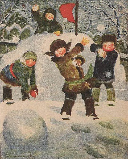 Дмитрий Мощевитин. Иллюстрация из журнала «Мурзилка», 1929 год 