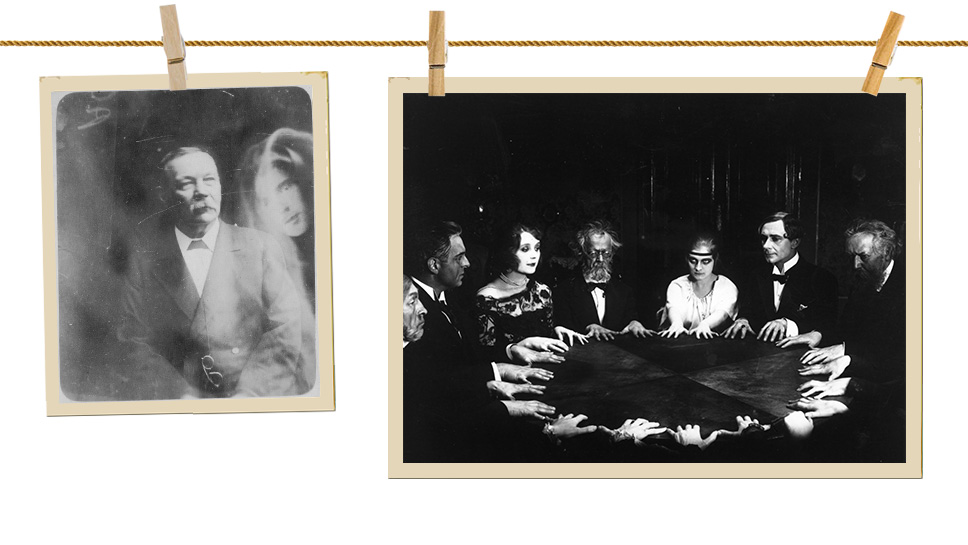 Артур Конан Дойль и дух его сына Кингсли, 1919 / «Доктор Мабузе, игрок». Режиссер Фриц Ланг, 1922