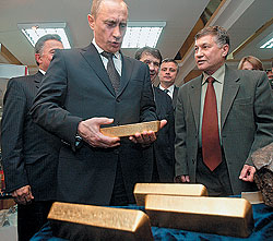 По итогам 2005 года российский президент стал шестым золотодобытчиком мира 