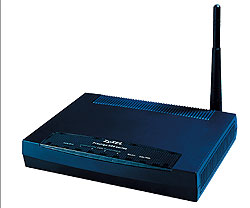 Беспроводная точка на базе ADSL-модема Zyxel P660-HW EE ADSL-модем ($135) передает сигнал на расстоянии до 200 м