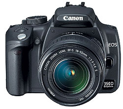Canon EOS 350 — часто рекомендуют в качетсве первой зеркальной камеры