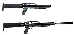 Мощнейшие винтовки Gunpower Stealth и Gunpower Storm в стиле хай-тек способны раздробить кость некрупному зверю