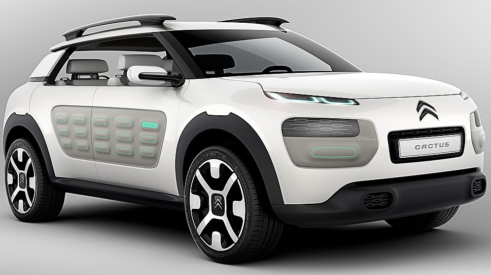 Концепт  Citroen Cactus предвосхищает будущие стилистические решения модельного ряда марки. Округлые бамперы с большим шевроном и плавные, без швов и зазоров, переходы от капота к крыльям. 