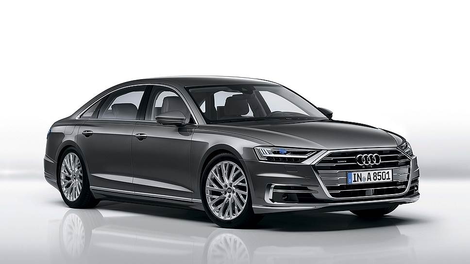 Новый Audi A8 выходит на рынок Германии с двумя вариантами турбированных V6 - дизельным 3.0 TDI и бензиновым 3.0 TFSI мощностью 286 и 340 л. с. соответственно.