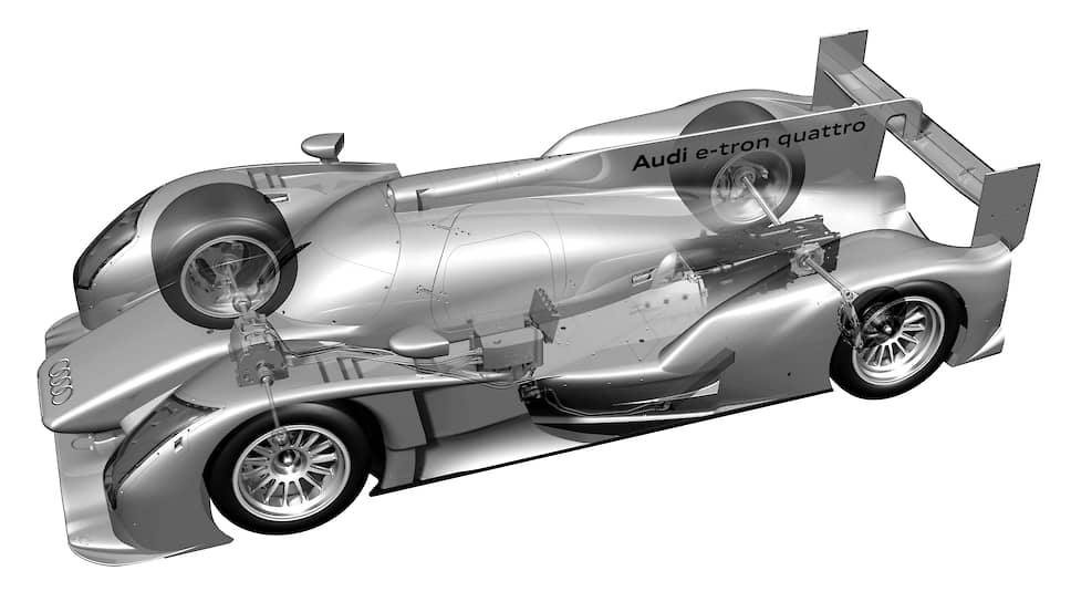 Audi R18 e-tron quattro, представленный в 2012 году, стал первым гибридным автомобилем, которому предстояло выступить в гонках на выносливость. Три раза подряд, с 2012 по 2014 год, дизель-электрический привод плюс, конечно же, мастерство пилотов приводили Audi к победам в Ле-Мане.