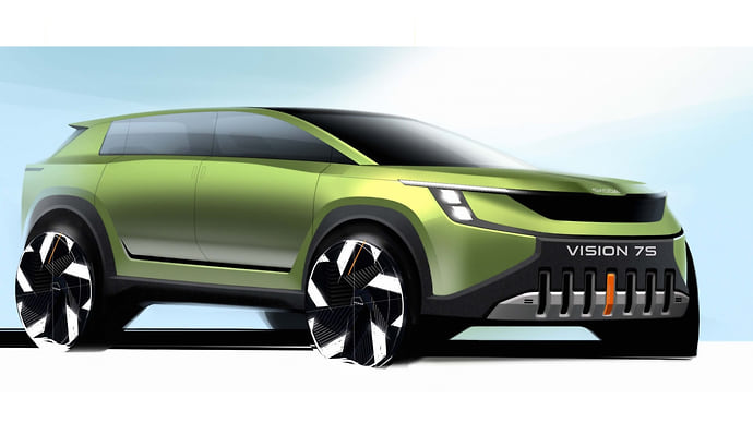 Skoda представила экстерьер концепт-кара Vision 7S