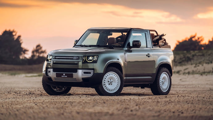 Heritage Customs показал кабриолет на базе Land Rover Defender
