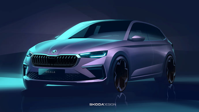 Skoda анонсировала обновление Scala и Kamiq