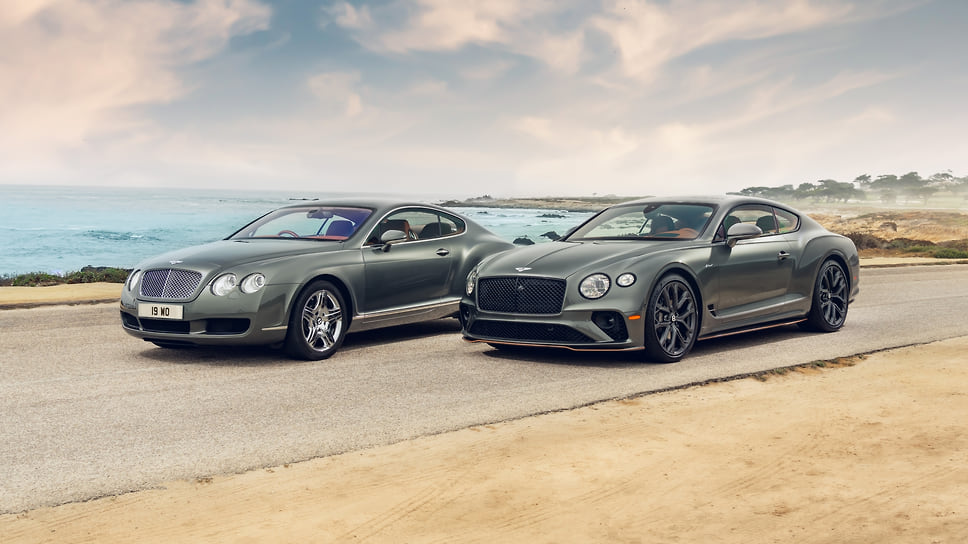 Первый Bentley Continental GT 2003 года и посвященный ему Bentley Continental GT Speed 2023 года
